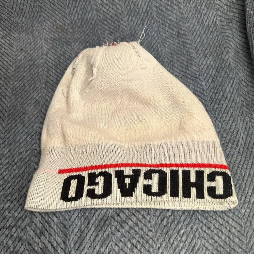 Chicago Bears Beanie With Pom New Era Knit OSFM Retro Colorway Red Winter Cap